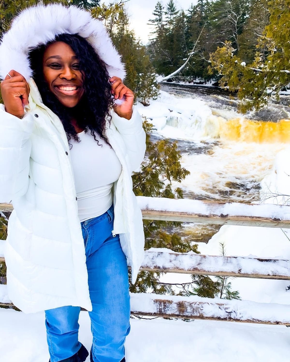 When you take time to replenish your spirit, it allows you to serve others from the overflow. You cannot serve from an empty vessel. 

Self care is a necessity to operating in your highest form of excellence, it is not just a “luxury.” It is something I must create time for, in order to continue create the impact that God has called me to do.

Fall in love with taking care of yourself. Mind, body &amp; spirit✨
-
&amp; If you’re looking for a beautiful place to do just that this winter in📍MI, check out Tahquamenon Falls, in the UP!

Next time I’m definitely renting a snowmobile. Literally everyone had one, and I lowkey felt left out 🥲😂

I only saw the surrounding lower falls,  which was about a 1.5 mile walk. There is the larger fall that was another 4 miles, Buuuuut I wasn’t  doing all that  in 9 degree weather 🙂we’ll try that again in the spring 🤣
•
•
•
•
#taqhuamenonfalls #puremichigan #michigan #michiganphotographer #michiganmade #michiganders #michiganphotography #michiganwinter #michiganawesome #michiganweather #mackinacisland #mackinacbridge #Mackinac  #petoskeymichigan #petoskey #stignace